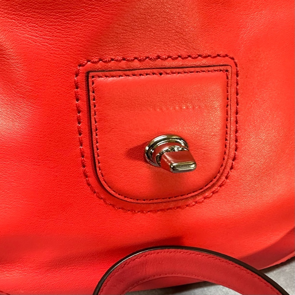 COACH Legacy Willis Re-Issue Coral Leather - Picture 7 of 9